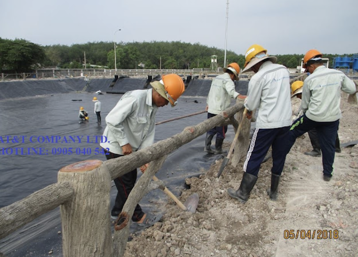 Thi công màng chống chấm HDPE