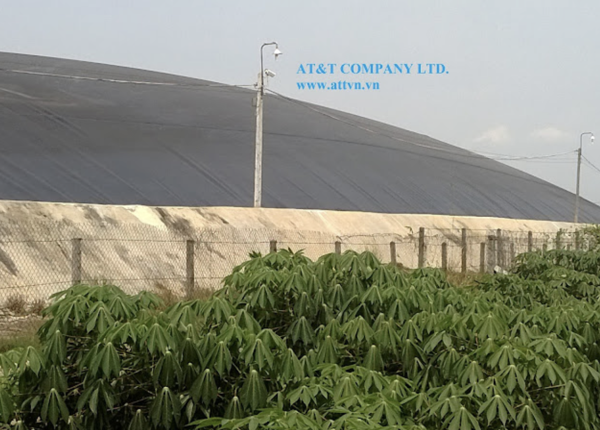 sử dụng màng chống thấm HDPE làm hầm biogas