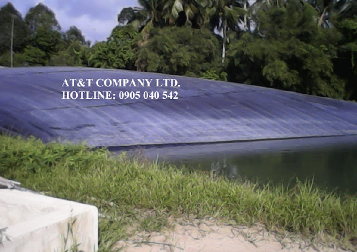màng chống thấm HDPE làm hầm Biogas
