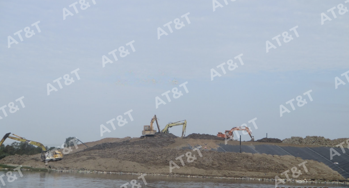 Bạt HDPE được sử dụng làm lót hồ xử lý nước thải