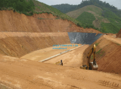 Thi công màng HDPE cho dự án bãi rác