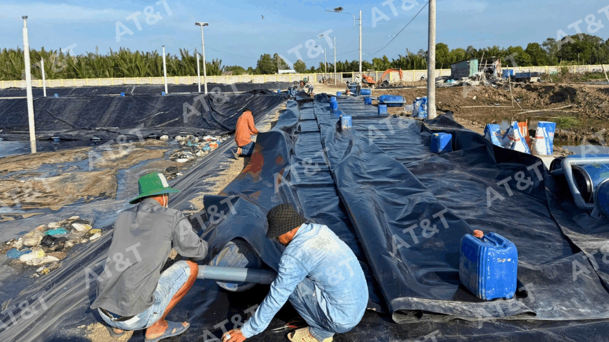 Thi công màng chống thấm HDPE cho dự án bãi rác