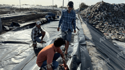 Kỹ thuật hàn nhiệt kép đảm bảo các tấm bạt liên kết kín nước hoàn toàn.