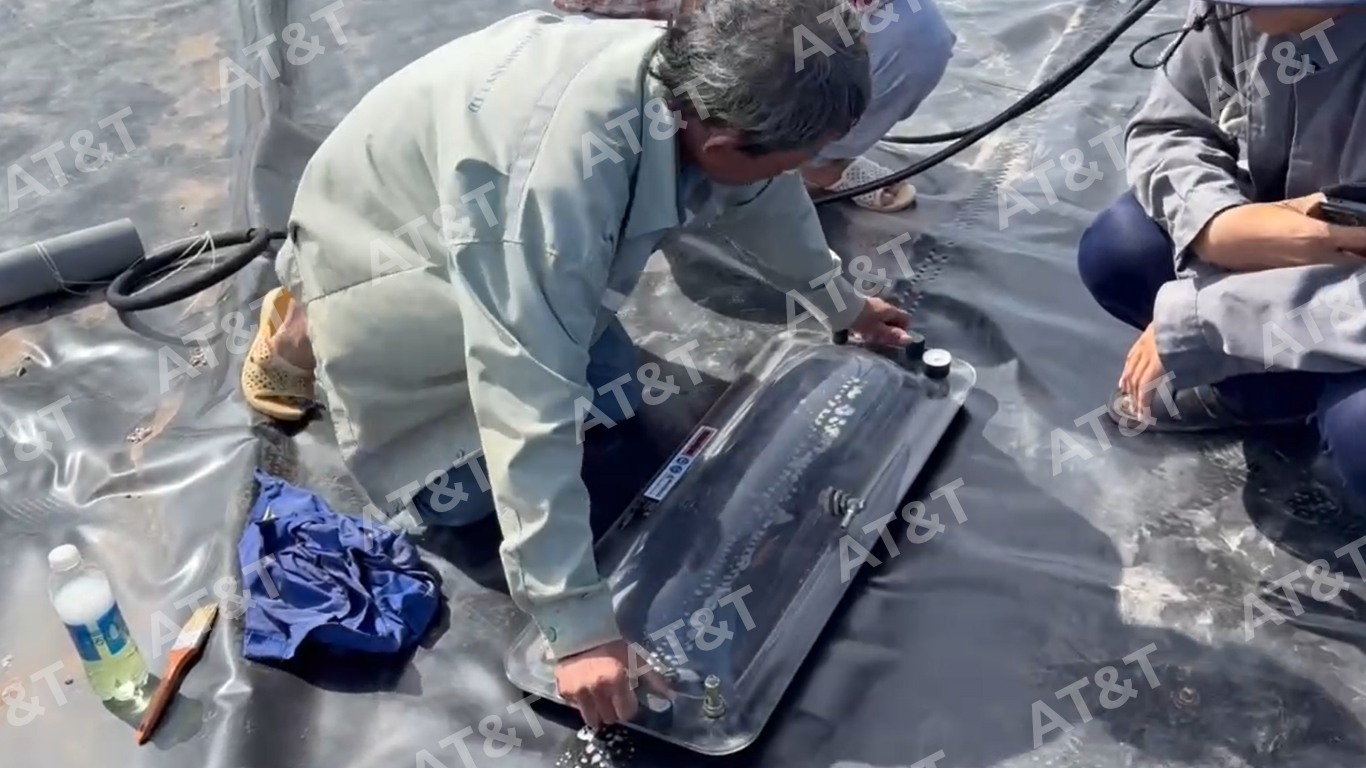 Kiểm tra mối hàn trong quy trình thi công màng HDPE