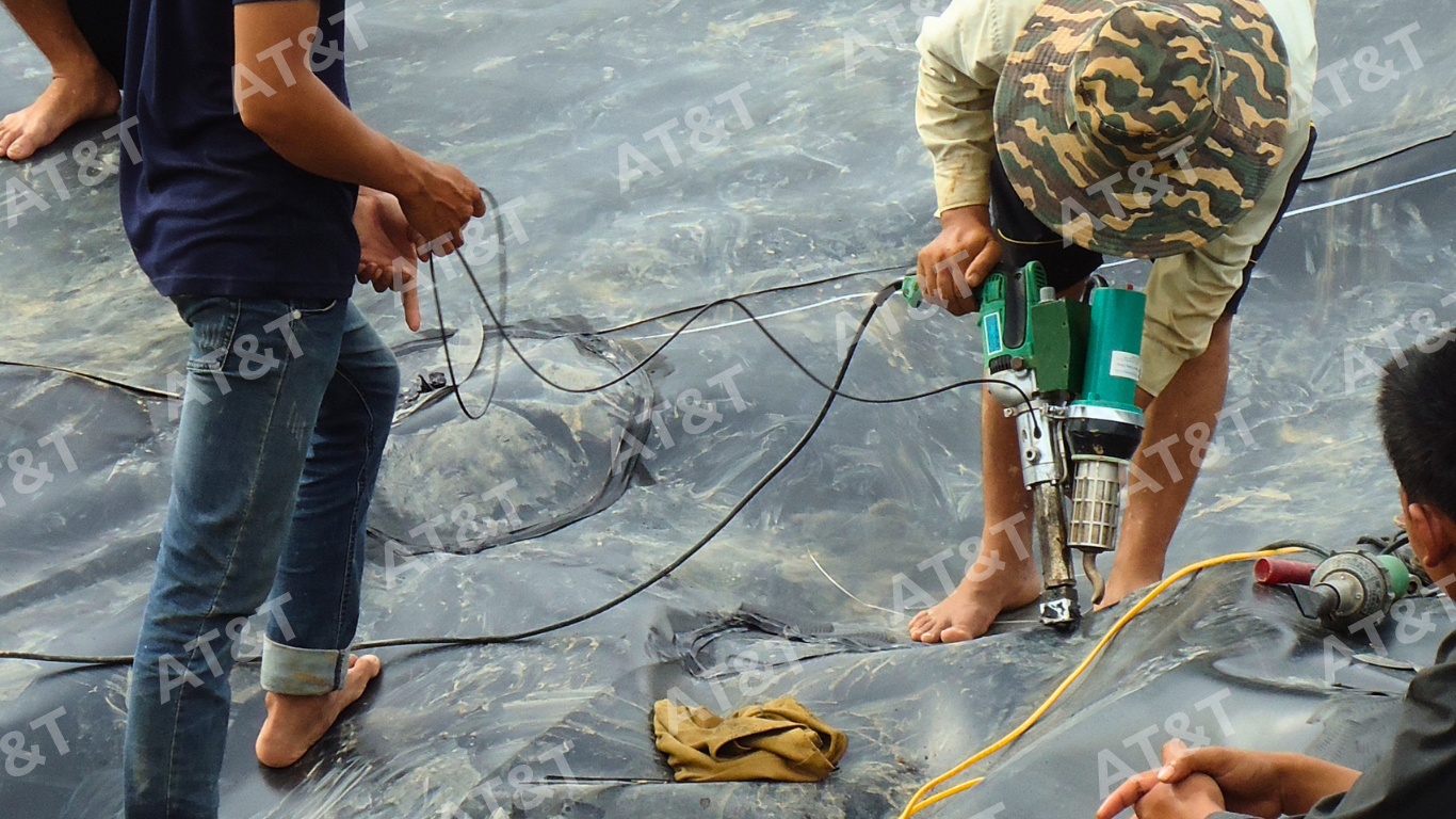 Phương pháp hàn đùn trong thi công màng HDPE