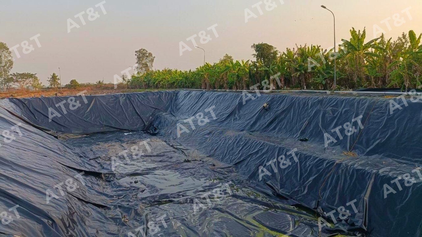 Bạt HDPE được ứng dụng làm hồ chứa nước thải